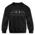 San Francisco, California Youth Sweatshirt - Skyline Youth San Francisco Crewneck Sweatshirt - black