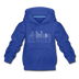 Denver, Colorado Youth Hoodie - Skyline Youth Denver Hooded Sweatshirt - royal blue