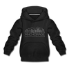 Anchorage, Alaska Youth Hoodie - Skyline Youth Anchorage Hooded Sweatshirt - black