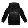 Baltimore, Maryland Youth Hoodie - Skyline Youth Baltimore Hooded Sweatshirt - charcoal gray