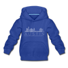 Austin, Texas Youth Hoodie - Skyline Youth Austin Hooded Sweatshirt - royal blue