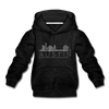 Austin, Texas Youth Hoodie - Skyline Youth Austin Hooded Sweatshirt - charcoal gray