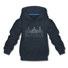 Buffalo, New York Youth Hoodie - Skyline Youth Buffalo Hooded Sweatshirt