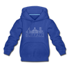 Buffalo, New York Youth Hoodie - Skyline Youth Buffalo Hooded Sweatshirt - royal blue