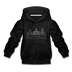 Buffalo, New York Youth Hoodie - Skyline Youth Buffalo Hooded Sweatshirt - charcoal gray