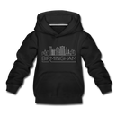 Birmingham, Alabama Youth Hoodie - Skyline Youth Birmingham Hooded Sweatshirt - black