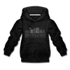Birmingham, Alabama Youth Hoodie - Skyline Youth Birmingham Hooded Sweatshirt - charcoal gray