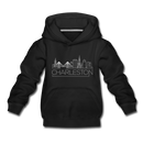 Charleston, South Carolina Youth Hoodie - Skyline Youth Charleston Hooded Sweatshirt - black