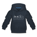 Charleston, South Carolina Youth Hoodie - Skyline Youth Charleston Hooded Sweatshirt - navy