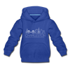 Charleston, South Carolina Youth Hoodie - Skyline Youth Charleston Hooded Sweatshirt - royal blue