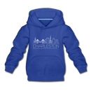 Charleston, South Carolina Youth Hoodie - Skyline Youth Charleston Hooded Sweatshirt - royal blue