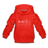 Charleston, South Carolina Youth Hoodie - Skyline Youth Charleston Hooded Sweatshirt - red