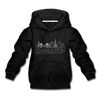 Charleston, South Carolina Youth Hoodie - Skyline Youth Charleston Hooded Sweatshirt - charcoal gray