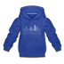 Charlotte, North Carolina Youth Hoodie - Skyline Youth Charlotte Hooded Sweatshirt - royal blue