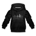 Charlotte, North Carolina Youth Hoodie - Skyline Youth Charlotte Hooded Sweatshirt - charcoal gray