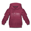 Colorado Springs, Colorado Youth Hoodie - Skyline Youth Colorado Springs Hooded Sweatshirt - burgundy