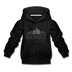 Detroit, Michigan Youth Hoodie - Skyline Youth Detroit Hooded Sweatshirt - charcoal gray