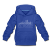 Fort Worth, Texas Youth Hoodie - Skyline Youth Fort Worth Hooded Sweatshirt - royal blue