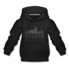 Fresno, California Youth Hoodie - Skyline Youth Fresno Hooded Sweatshirt - black
