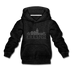 Fresno, California Youth Hoodie - Skyline Youth Fresno Hooded Sweatshirt - charcoal gray