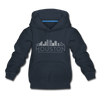 Houston, Texas Youth Hoodie - Skyline Youth Houston Hooded Sweatshirt - navy