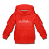 Houston, Texas Youth Hoodie - Skyline Youth Houston Hooded Sweatshirt - red