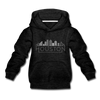 Houston, Texas Youth Hoodie - Skyline Youth Houston Hooded Sweatshirt - charcoal gray
