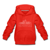 Indianapolis, Indiana Youth Hoodie - Skyline Youth Indianapolis Hooded Sweatshirt - red