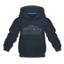 Hollywood, California Youth Hoodie - Skyline Youth Hollywood Hooded Sweatshirt - navy