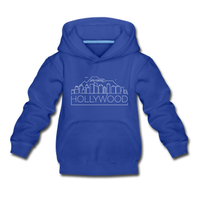 Hollywood, California Youth Hoodie - Skyline Youth Hollywood Hooded Sweatshirt