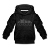 Honolulu, Hawaii Youth Hoodie - Skyline Youth Honolulu Hooded Sweatshirt - charcoal gray