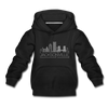 Jacksonville, Florida Youth Hoodie - Skyline Youth Jacksonville Hooded Sweatshirt - black