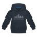 Jacksonville, Florida Youth Hoodie - Skyline Youth Jacksonville Hooded Sweatshirt - navy