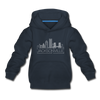 Jacksonville, Florida Youth Hoodie - Skyline Youth Jacksonville Hooded Sweatshirt - navy