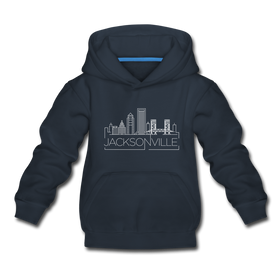 Jacksonville, Florida Youth Hoodie - Skyline Youth Jacksonville Hooded Sweatshirt