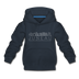 Juneau, Alaska Youth Hoodie - Skyline Youth Juneau Hooded Sweatshirt - navy