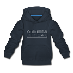 Juneau, Alaska Youth Hoodie - Skyline Youth Juneau Hooded Sweatshirt