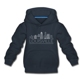 Louisville, Kentucky Youth Hoodie - Skyline Youth Louisville Hooded Sweatshirt