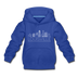Louisville, Kentucky Youth Hoodie - Skyline Youth Louisville Hooded Sweatshirt - royal blue
