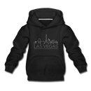 Las Vegas, Nevada Youth Hoodie - Skyline Youth Las Vegas Hooded Sweatshirt - black