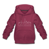 Las Vegas, Nevada Youth Hoodie - Skyline Youth Las Vegas Hooded Sweatshirt - burgundy