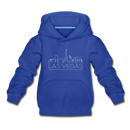 Las Vegas, Nevada Youth Hoodie - Skyline Youth Las Vegas Hooded Sweatshirt - royal blue