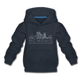 Memphis, Tennessee Youth Hoodie - Skyline Youth Memphis Hooded Sweatshirt