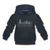 Milwaukee, Wisconsin Youth Hoodie - Skyline Youth Milwaukee Hooded Sweatshirt - navy
