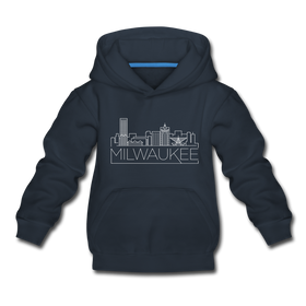 Milwaukee, Wisconsin Youth Hoodie - Skyline Youth Milwaukee Hooded Sweatshirt