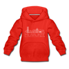 Milwaukee, Wisconsin Youth Hoodie - Skyline Youth Milwaukee Hooded Sweatshirt - red