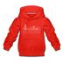 Milwaukee, Wisconsin Youth Hoodie - Skyline Youth Milwaukee Hooded Sweatshirt - red