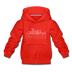 Minneapolis, Minnesota Youth Hoodie - Skyline Youth Minneapolis Hooded Sweatshirt - red