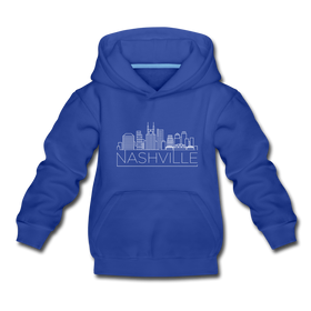 Nashville, Tennessee Youth Hoodie - Skyline Youth Nashville Hooded Sweatshirt