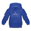 New York Youth Hoodie - Skyline Youth New York Hooded Sweatshirt - royal blue